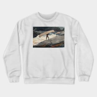 The Portage by Winslow Homer Crewneck Sweatshirt